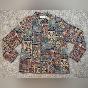 Two Twenty Collection Vintage Paisley Tapestry Jacket Women's Medium